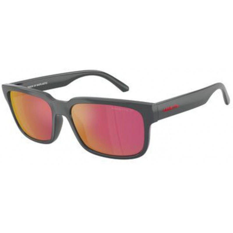 Sunglasses Arnette AN 4362 28416Q Dark Grey / Mirror Orange/Yellow Policarbonate Standard 57mm