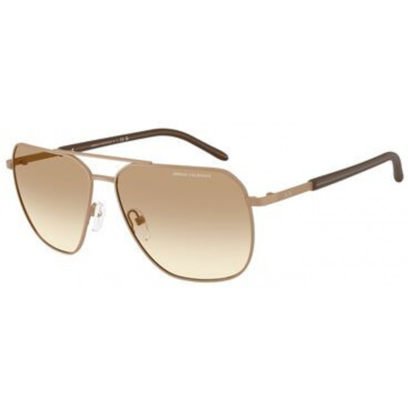 Sunglasses Armani Exchange AX 2057 S 612913 Matte Beige / Brown Gradient Policarbonate Standard 59mm