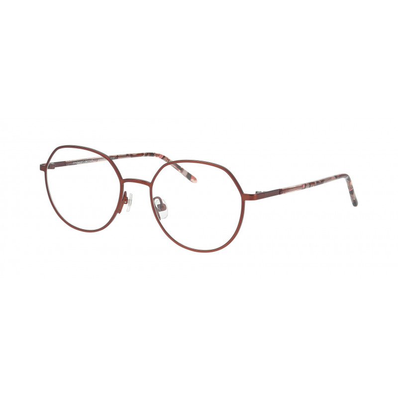 Eyeglasses Pro-design Denmark REFINE 4 5022 Brown Medium Shiny / Nosepad 53mm