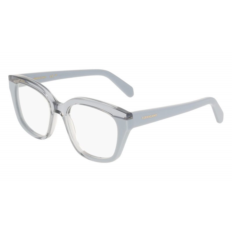 Eyeglasses FERRAGAMO SF 3023 454 Transparent Azure/Azure Eyeglasses FERRAGAMO SF 3023 454 Transparent Azure/Azure