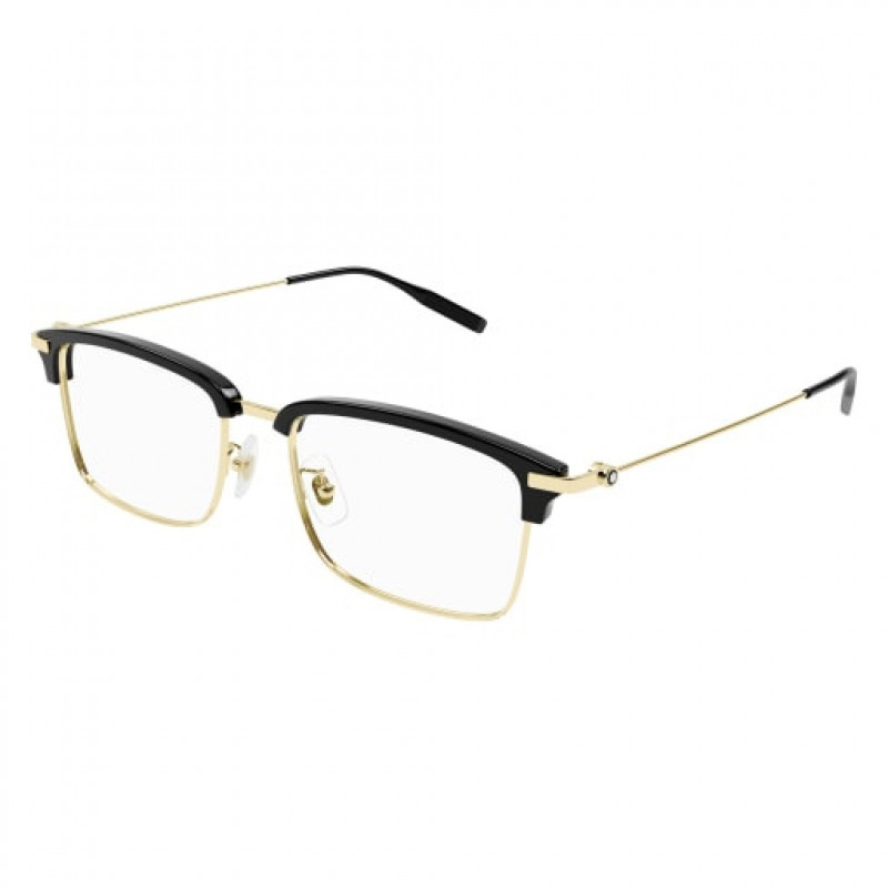 Eyeglasses Montblanc MB 0318 OA- 002 Black / Transparent Gold Eyeglasses Montblanc MB 0318 OA- 002 Black / Transparent Gold