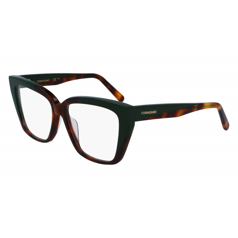 Eyeglasses FERRAGAMO SF 2939 LB 220 Tortoise/Dark Green Eyeglasses FERRAGAMO SF 2939 LB 220 Tortoise/Dark Green