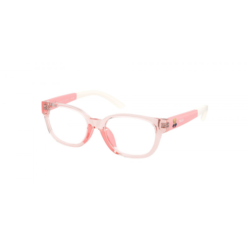 Eyeglasses Polo Prep PP 8551 U 6266 Shiny Transparent Pink / Demo Lens Eyeglasses Polo Prep PP 8551 U 6266 Shiny Transparent Pink / Demo Lens