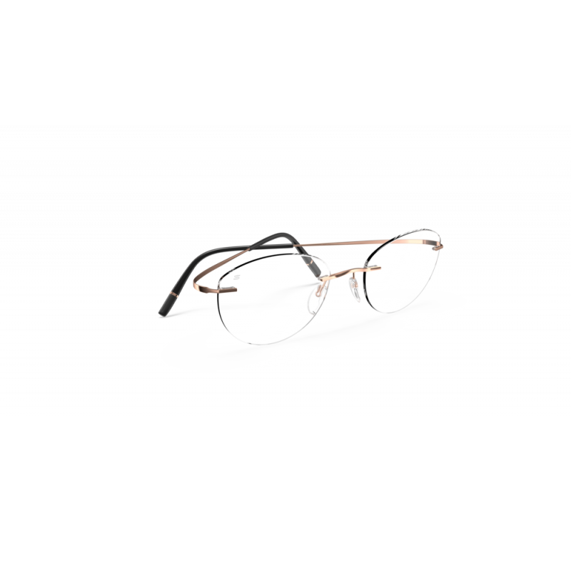 Eyeglasses Silhouette Titan Minimal Art Stellar Demo Rimless 5599 3730 Aurora Rosegold 50mm