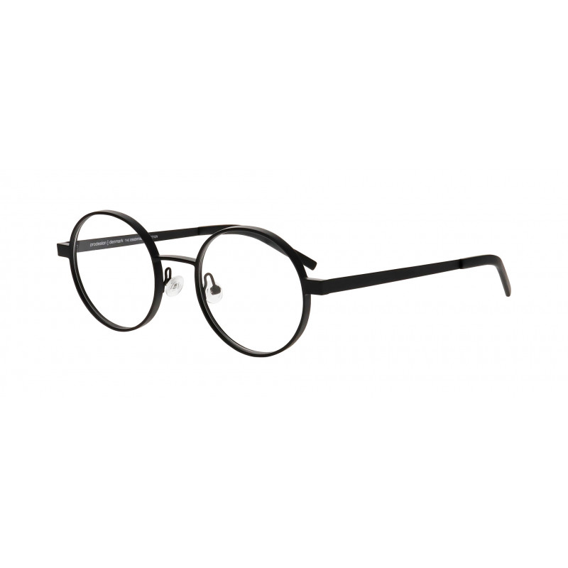 Eyeglasses Pro-design Denmark AROS 1 6021 Black Medium Matt / Nosepad 48mm