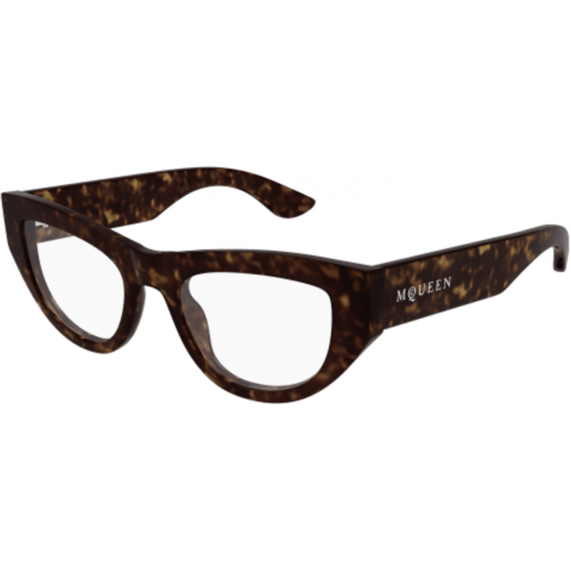 Eyeglasses Alexander McQueen AM 0512 O- 002 Havana / Transparent 51mm