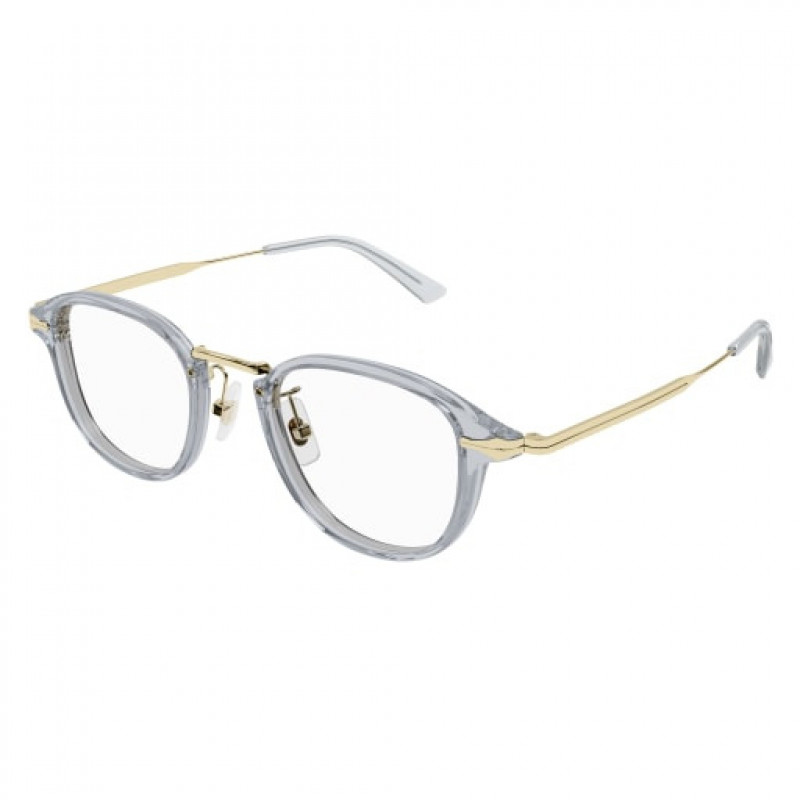 Eyeglasses Montblanc MB 0336 O- 003 Grey / Transparent Gold Eyeglasses Montblanc MB 0336 O- 003 Grey / Transparent Gold
