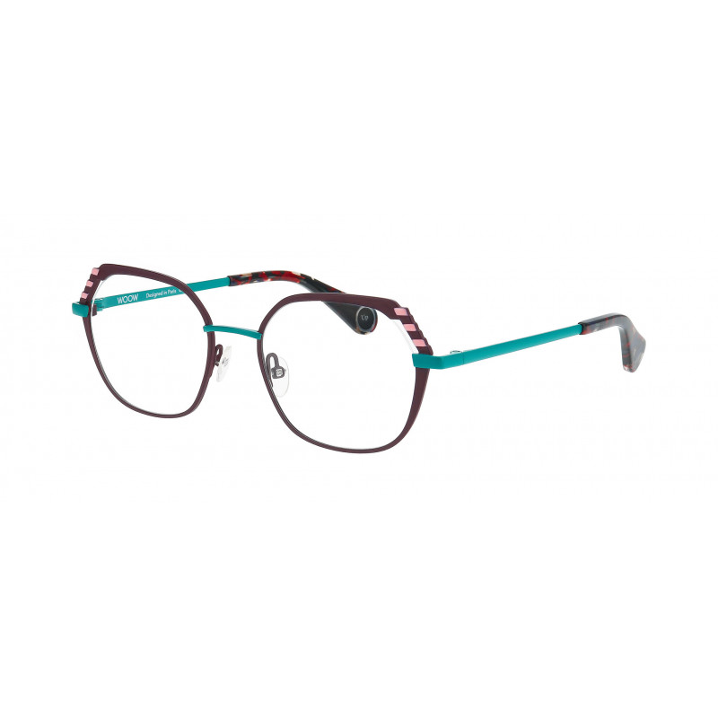 Eyeglasses WOOW LEVEL UP 1 956M Matt Velvet Aubergine / Nosepad 50mm