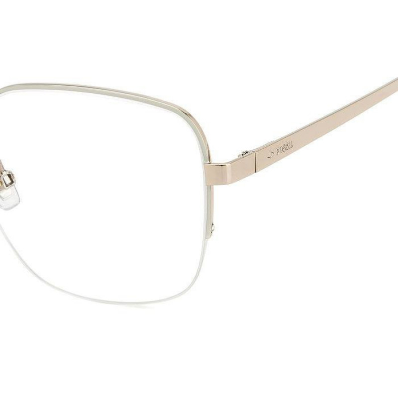 Eyeglasses Fossil FOS 7163 /G 1GD Brown White Eyeglasses Fossil FOS 7163 /G 1GD Brown White