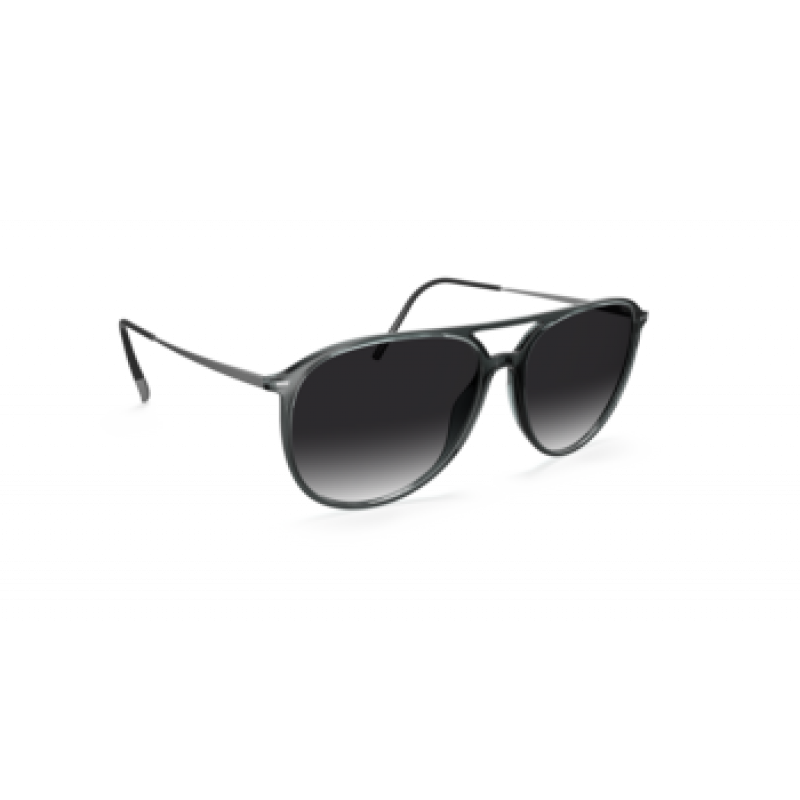 Sunglasses Silhouette Sun Lite Collection 4081 6500 Crystal Grey / Rhodium 59mm