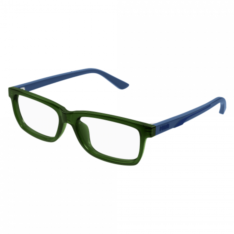 Eyeglasses Puma PJ 0076 O- 005 Green / Transparent Light-blue 51mm