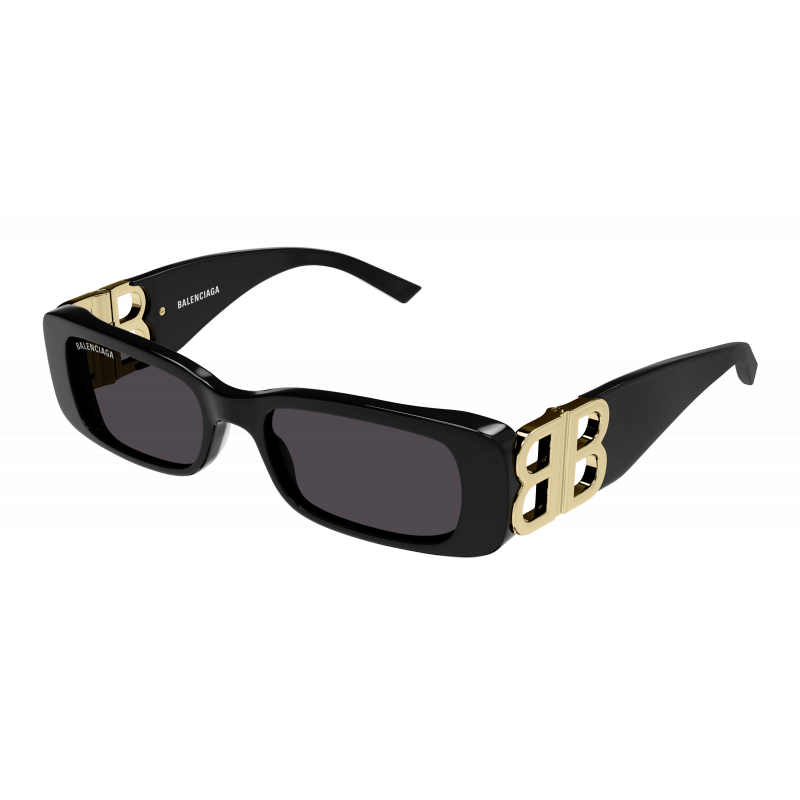 Sunglasses Balenciaga BB 0096 S- 001 Black / Grey Gold 51mm