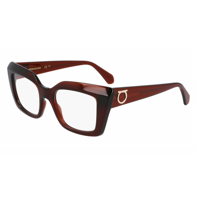 Eyeglasses FERRAGAMO SF 3008 232 Transparent Brown Eyeglasses FERRAGAMO SF 3008 232 Transparent Brown