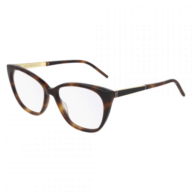 Eyeglasses Saint Laurent SL M 72 - 004 Havana / Transparent Gold 54mm