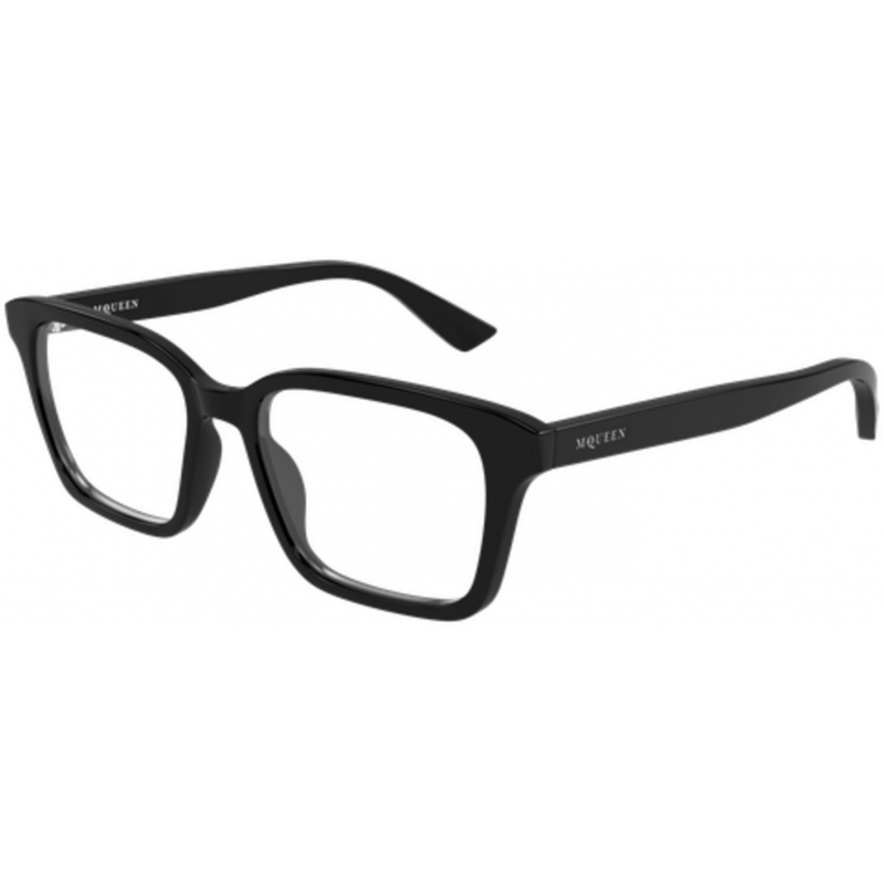 Eyeglasses Alexander McQueen AM 0566 O- 001 Black / Transparent 53mm