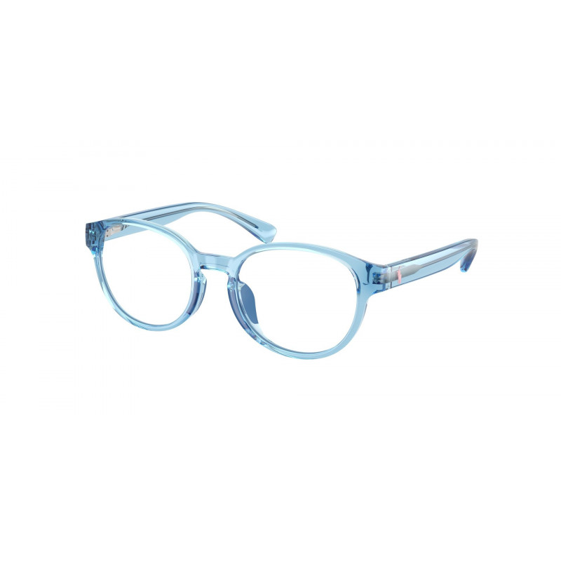 Eyeglasses Polo Prep PP 8550 U 6252 Shiny Transparent Blue / Demo Lens Eyeglasses Polo Prep PP 8550 U 6252 Shiny Transparent Blue / Demo Lens