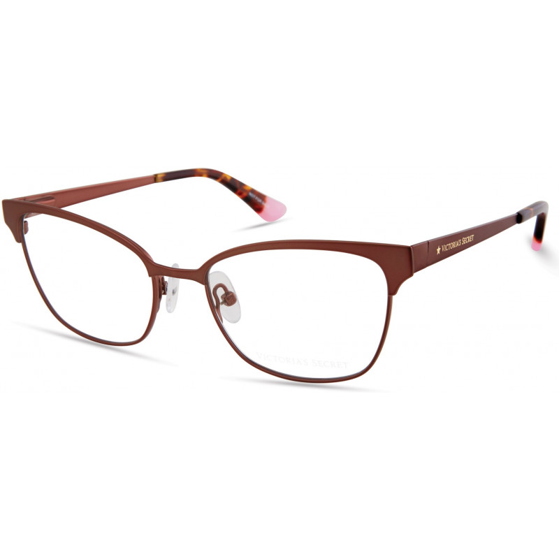 Eyeglasses Victoria's Secret VS 5026 050 Semi Matt Brown W/Brown Rim Gold Star On Temple Tortoise Tips Eyeglasses Victoria's Secret VS 5026 050 Semi Matt Brown W/Brown Rim Gold Star On Temple Tortoise Tips