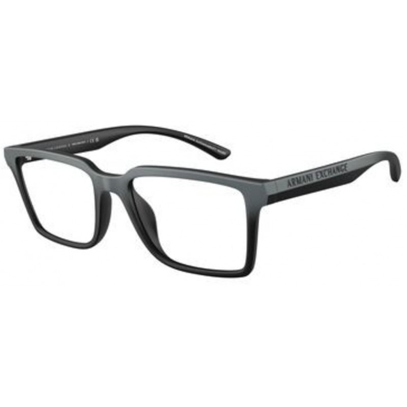 Eyeglasses Armani Exchange AX 3129 U 8388 Matte Grey Gradient Black / Demo Lens 54mm