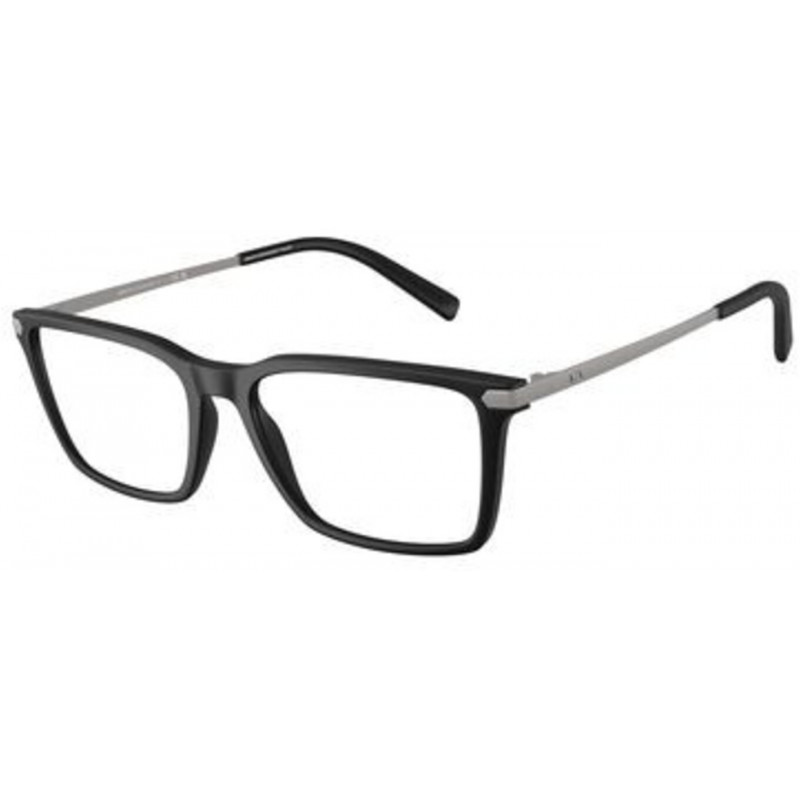 Eyeglasses Armani Exchange AX 3077 8001 Matte Black Demo Lens 54mm