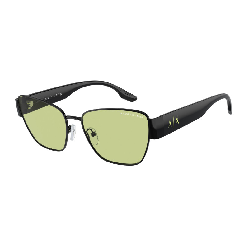 Sunglasses Armani Exchange AX 2051 S 6000/2 Shiny Black/Light Green 56mm