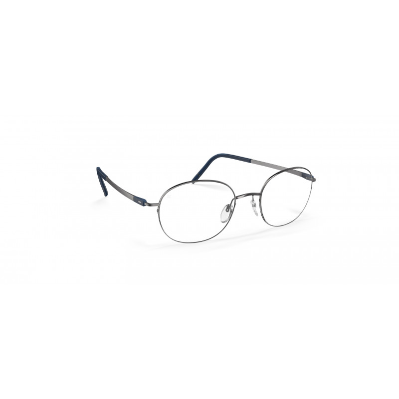 Eyeglasses Silhouette Dynamic Dawn 5590 6560 Ruthenium Blue Eyeglasses Silhouette Dynamic Dawn 5590 6560 Ruthenium Blue