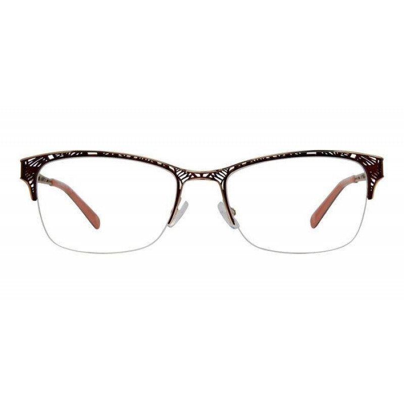 Eyeglasses Liz Claiborne L 645 09Q Brown Eyeglasses Liz Claiborne L 645 09Q Brown