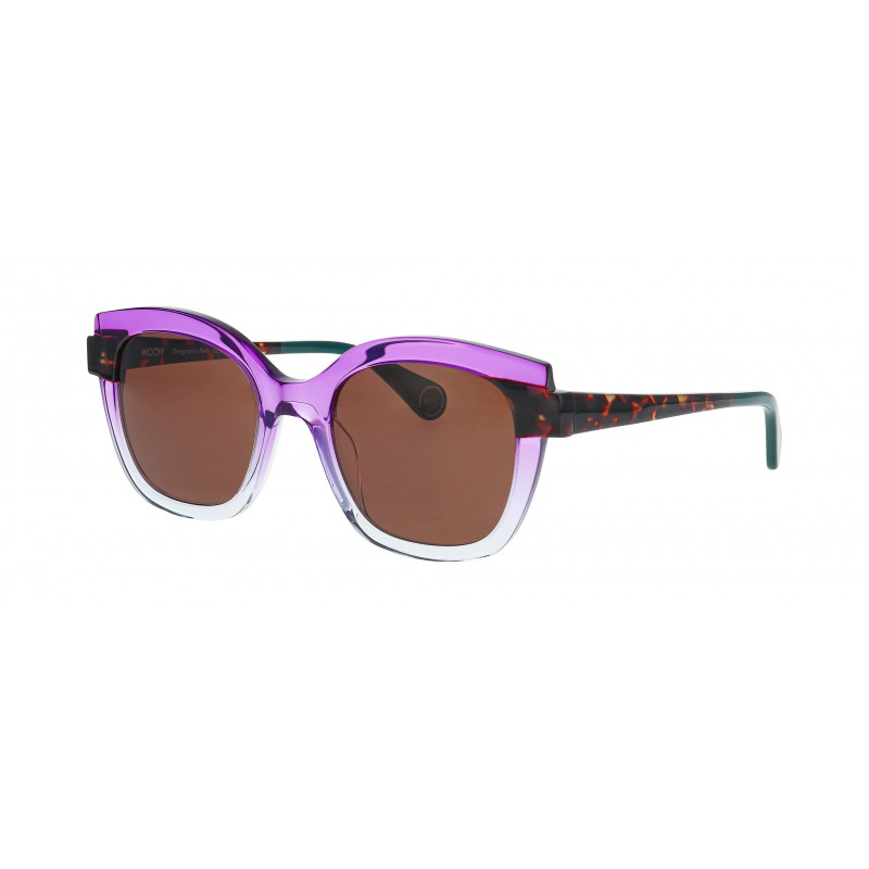Sunglasses WOOW SUPER DICE 1 0159 Gradient Transparent Violet 50mm