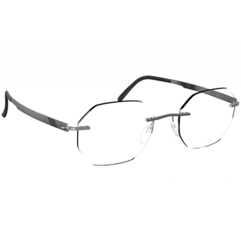 Eyeglasses Silhouette Venture ( 5537 ) 5558 7100 Rhodium/Black Eyeglasses Silhouette Venture ( 5537 ) 5558 7100 Rhodium/Black