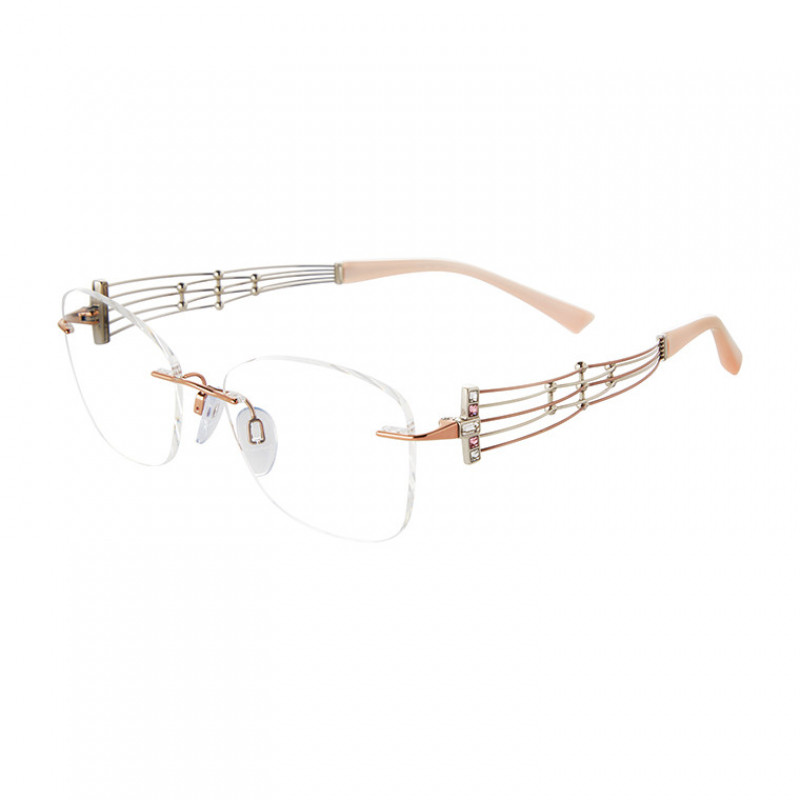 Eyeglasses Line Art 2171 Rose Gold RG Eyeglasses Line Art 2171 Rose Gold RG
