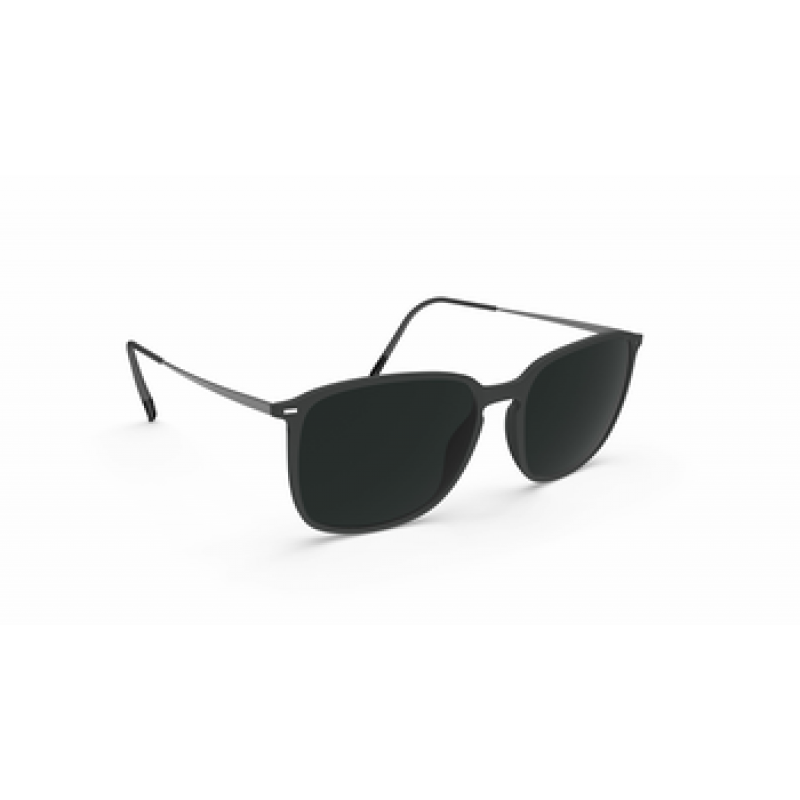 Sunglasses Silhouette Sun Lite Collection 4078 9060 Pure Black / Ruthenium 56mm