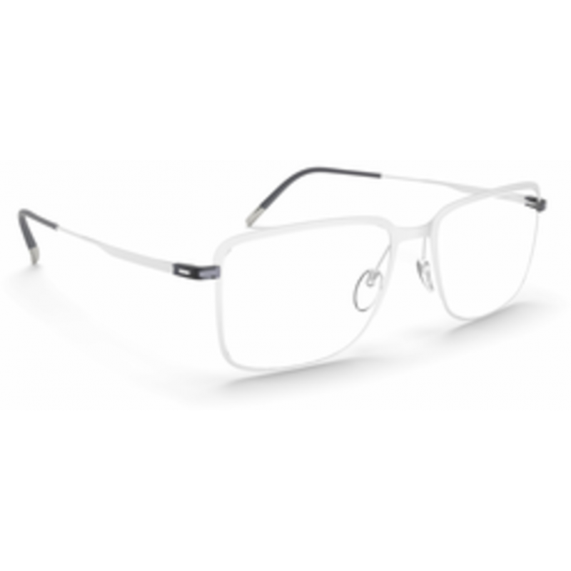 Eyeglasses Silhouette Lite Wave Full Rim 5534 7000 Smooth Rhodium 52mm