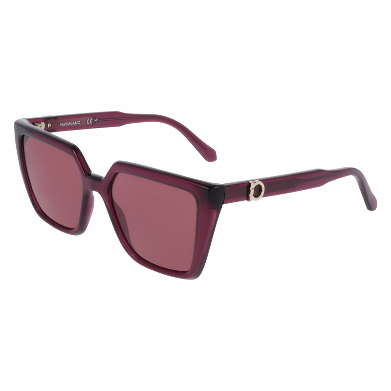 Sunglasses FERRAGAMO SF 2058 SE 612 Transparent Burgundy Sunglasses FERRAGAMO SF 2058 SE 612 Transparent Burgundy