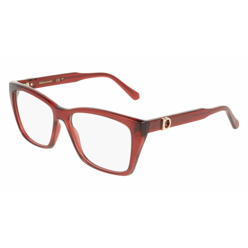 Eyeglasses FERRAGAMO SF 3030 E 616 Transparent Red Eyeglasses FERRAGAMO SF 3030 E 616 Transparent Red