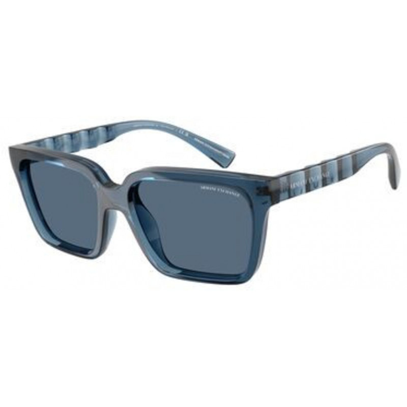 Sunglasses Armani Exchange AX 4147 S 840180 Shiny Transparent Blue / Dark Polyamide Standard 56mm