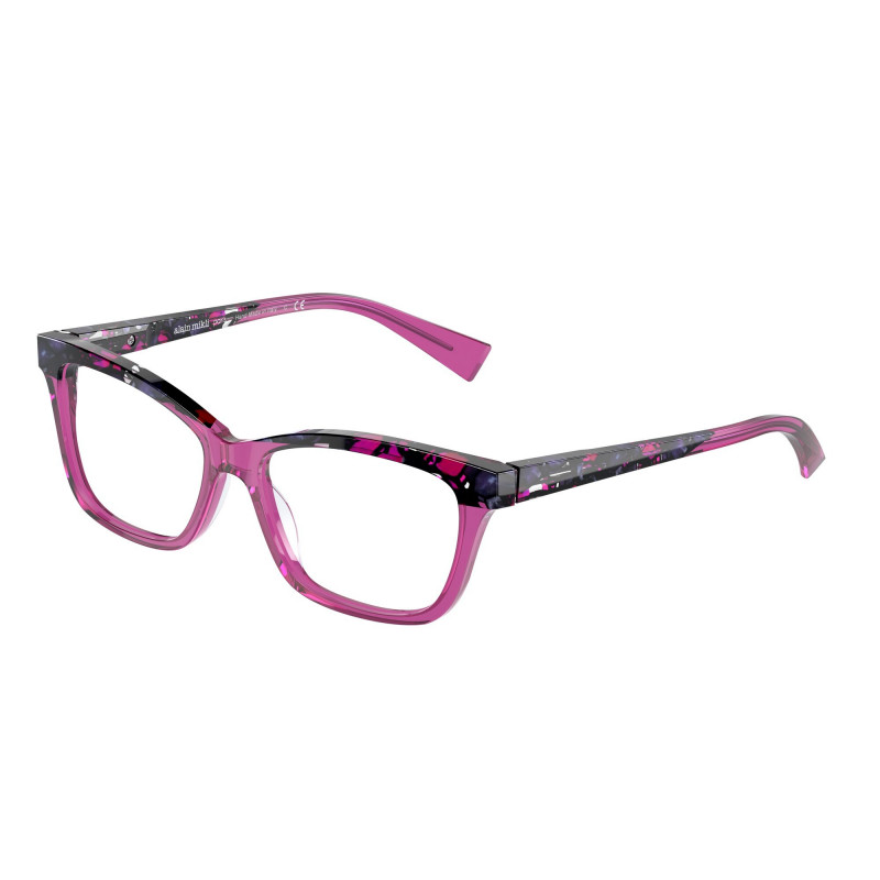 Eyeglasses Alain Mikli A 3037 013 Mosaique Violet Light Trasp