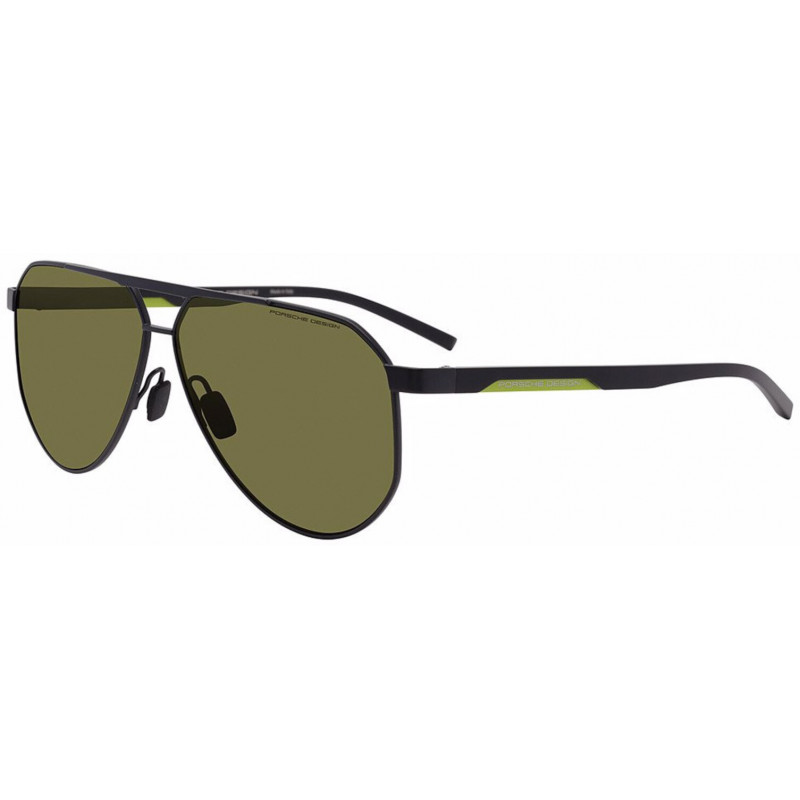 Sunglasses Porsche Design P 8983 a447 Black With Green Pol 63mm