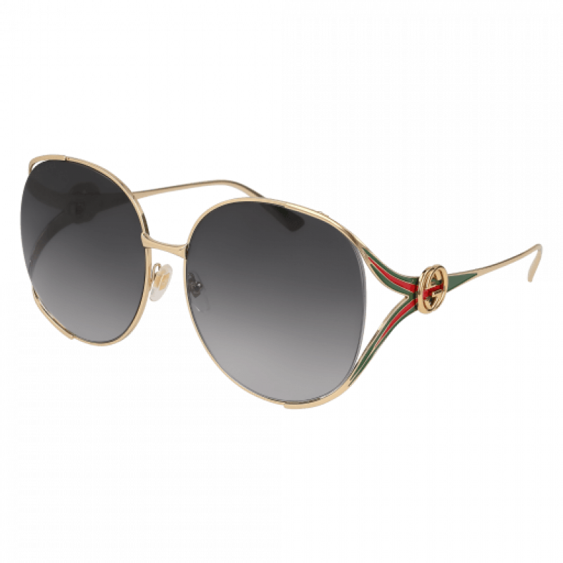 Sunglasses Gucci GG 0225 S 001 Gold Grey