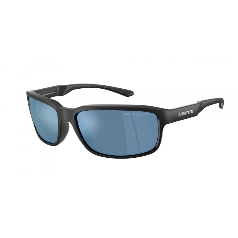 Sunglasses Arnette AN 4373 290022 Matte Recycled Black / Dark Grey Mirror Water Polar Policarbonate Polarized 62mm
