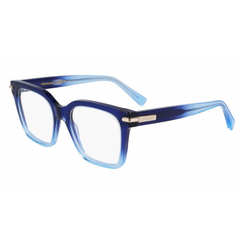 Eyeglasses FERRAGAMO SF 3009 LB 415 Gradient Transparent Dark Blue 52mm