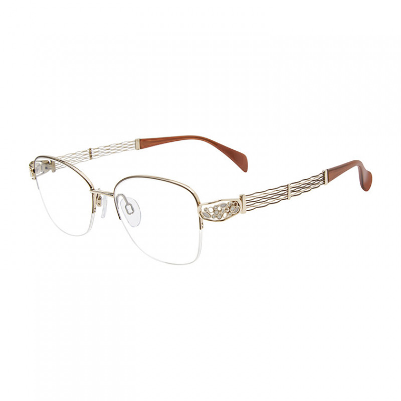Eyeglasses Line Art 2181 Brown BR Eyeglasses Line Art 2181 Brown BR