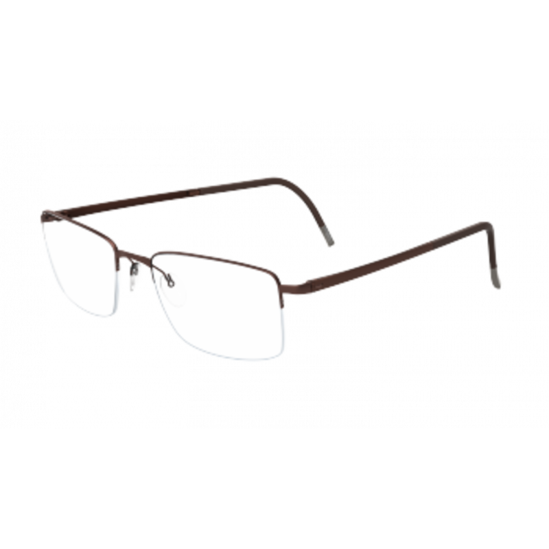 Eyeglasses Silhouette Illusion Nylor 5457 6076 Satined Brown Eyeglasses Silhouette Illusion Nylor 5457 6076 Satined Brown