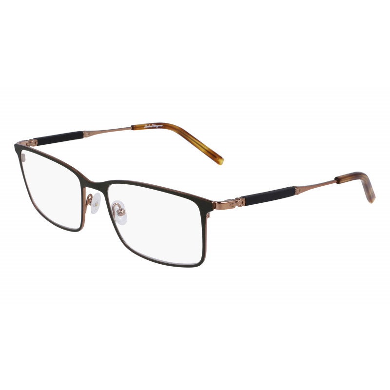 Eyeglasses FERRAGAMO SF 2574 750 Amber Gold/Olive Eyeglasses FERRAGAMO SF 2574 750 Amber Gold/Olive