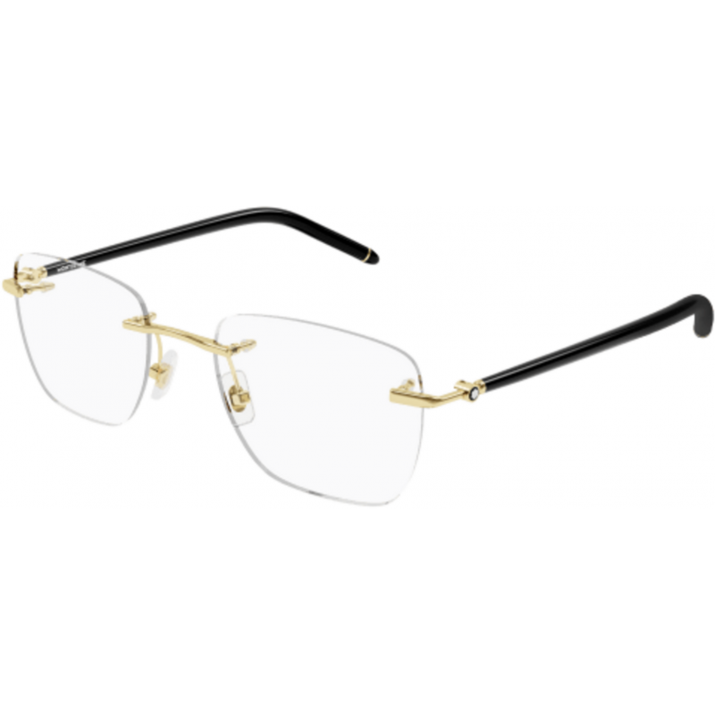Eyeglasses Montblanc MB 0274 O- 001 Gold / Transparent Black 53mm