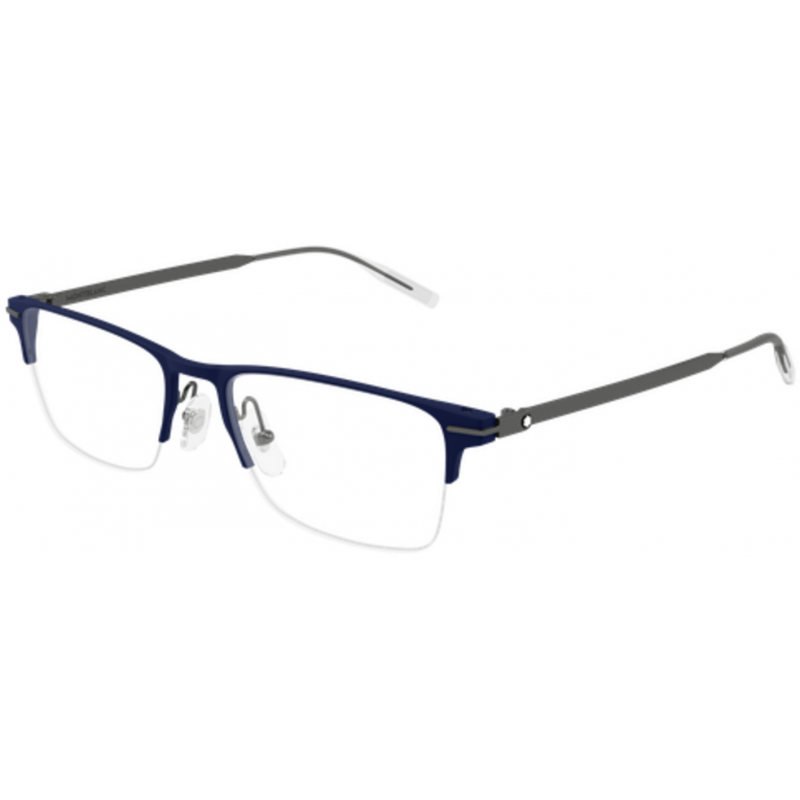 Eyeglasses Montblanc MB 0468 O- 003 Blue / Transparent Gunmetal 55mm