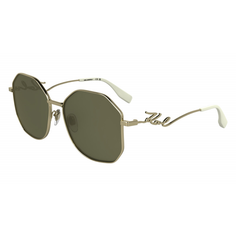 Sunglasses KARL LAGERFELD KL 358 S 714 Gold Shiny 57mm