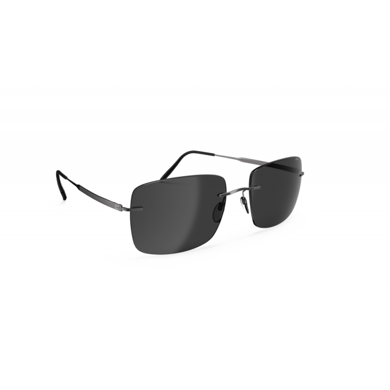 Sunglasses Silhouette Chesterman Rimless 8752 6560 Ruthenium/Black 59mm