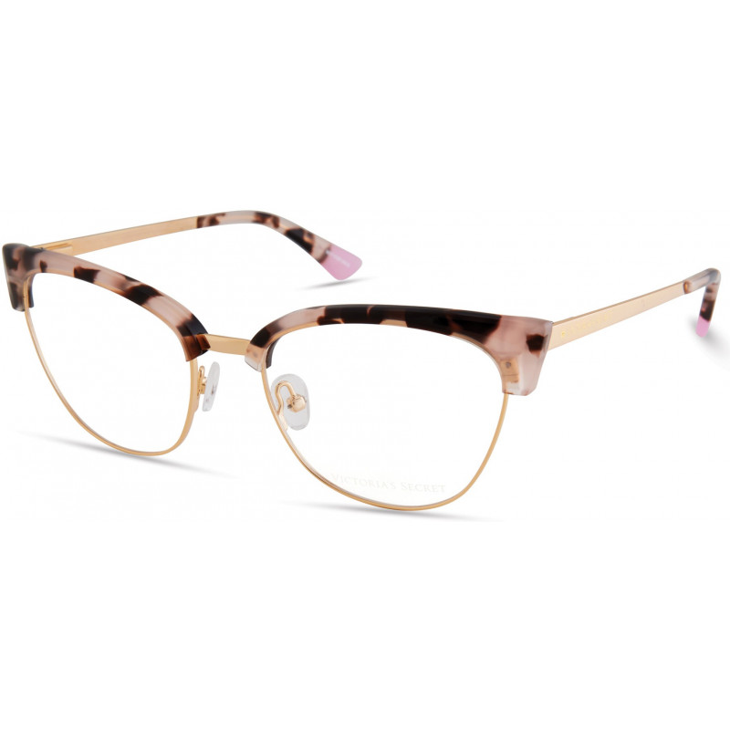 Eyeglasses Victoria's Secret VS 5019 053 Light Tortoise Rose Gold Rim W/ Star On Temple Eyeglasses Victoria's Secret VS 5019 053 Light Tortoise Rose Gold Rim W/ Star On Temple