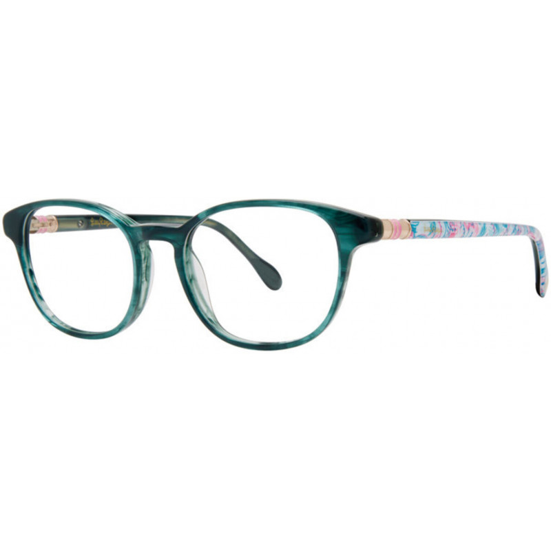 Eyeglasses Lilly Pulitzer Perri Teal Colorful Caravan Eyeglasses Lilly Pulitzer Perri Teal Colorful Caravan