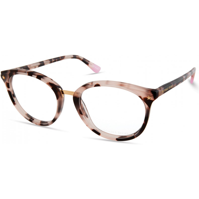 Eyeglasses Victoria's Secret VS 5017 055 Pink Tortoise W/ Gold Bridge And Star On End Pieces Eyeglasses Victoria's Secret VS 5017 055 Pink Tortoise W/ Gold Bridge And Star On End Pieces