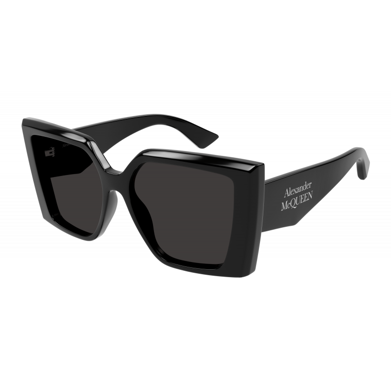 Sunglasses Alexander McQueen AM 0467 S- 001 Black / Grey 56mm